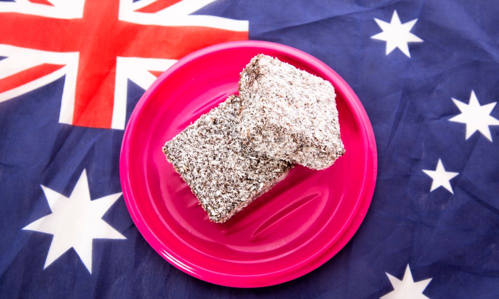 We celebrate Australia Day with lamingtons